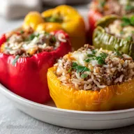 Ground Beef Stuffed Peppers: The Best Classic Rice Recipe