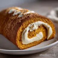 Classic Pumpkin Roll: Spiced Sponge Tangy Filling