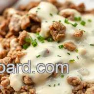 Cook Ground Beef with Creamy Alfredo Sauce