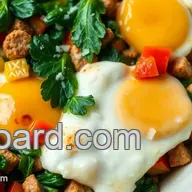 Cook Sausage Bowl with Eggs & Veggies