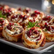 Christmas Appetizers Easy MakeAhead Cranberry Goat Cheese Pinwheels