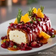 Festive CranberryOrange B&ucirc;che de No&euml;l Traditional Christmas Desserts