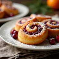 Mince Pie Inspired Festive Cranberry Roll Ups