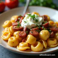 Tortellini with Sausage Mascarpone Quick Italian Comfort