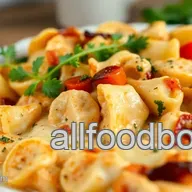 Potluck Ideas: Creamy Tortellini Bake - Easy Crowd Pleaser!