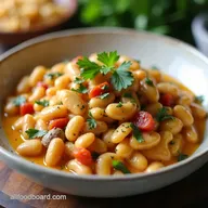 Creamy White Bean Skillet Tuscan Flavors in 30