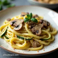 Creamy Zucchini Mushroom Pasta My GoTo Weeknight Dinner