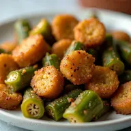 Air Fryer Okra Crispy SouthernStyle in Minutes