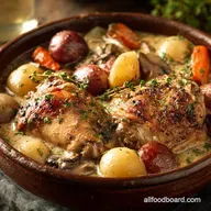 Crockpot Recipes: Easy Coq au Vin Blanc (Set It Forget It)