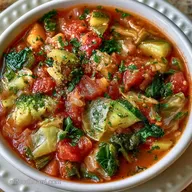 Crockpot Vegetable Soup for 6 Servings