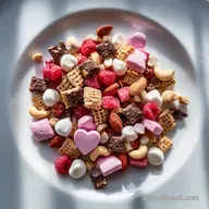 Cupid Crunch Valentine's Day Trail Mix with White Chocolate - Crispy!
