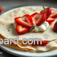 Irresistible Strawberry Crepes: Light, Delicate French Pancakes with Cream and Strawberries