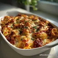 Tortellini Bake: Easy Cheesy Ground Beef Casserole