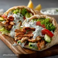 Easy Chicken Gyros Recipe for 4 Servings