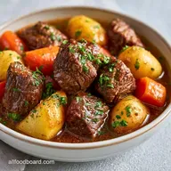 Easy Crockpot Beef Stew for 6 Servings