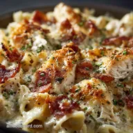 Keto Chicken Bacon Ranch Casserole Ultra-Creamy and Low Carb