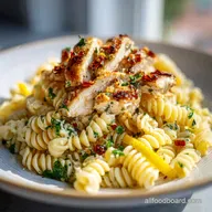 Easy Lemon Chicken Pasta with Garlic in 25 Min