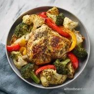 Easy Dinner Recipe with Roasted Chicken and Veggies