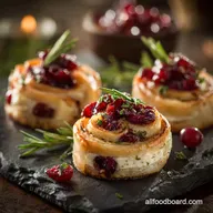 Thanksgiving Appetizers: Easy Elegant Cranberry Brie Pinwheels