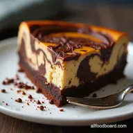 Rich Espresso Dark Chocolate Swirl Coffee Cheesecake Recipe