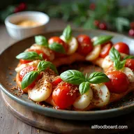The Festive Garland Stunning NoCook Caprese Christmas Wreath