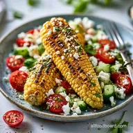 Feta Grilled Corn Salad for 6 Servings