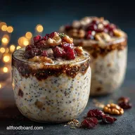 Skip the Christmas Morning Rush Figgy Pudding Christmas Overnight Oats