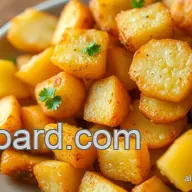 Fried Potatoes Crunchy Flavorful Snack