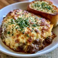 Garlic Bread Lasagna for 6 Servings