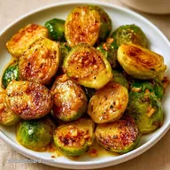 Pan-Seared Garlic Butter Brussels Sprouts