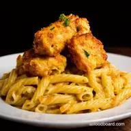 Garlic Butter Chicken Bites Spicy Cajun Pasta