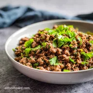 Ground Beef Dinner Idea with Garlic and Herbs in 15 Minutes