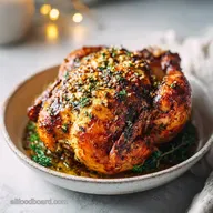 Rotisserie Chicken Recipe with Garlic and Herbs for 5 Servings