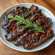 Garlic Herb Skirt Steak for 4 Servings