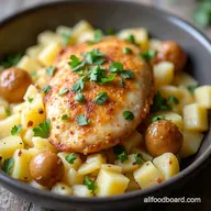 Foolproof Crockpot Garlic Parmesan Chicken and Potatoes