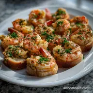 Delicious New Years Eve Finger Food Idea with Garlic Shrimp