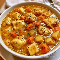 Creamy German Soup with Dumplings