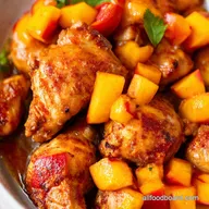 Grilled Hot Honey Chicken with Peach Salsa Sweet Spicy