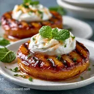 Grilled Peach Dessert in 13 Minutes