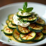 Grilled Zucchini With Goat Cheese Basil Honey Bliss