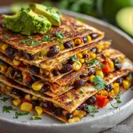 Healthy Black Bean Quesadilla Ready in Under Thirty Minutes with Avocado in 20 Minutes
