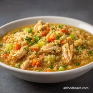 Healthy Crockpot Quinoa Stew with Chicken