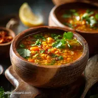 Healthy Soup Moroccan Red Lentil Recipe for Weight Loss