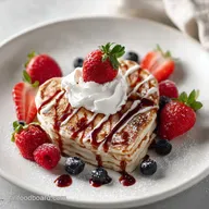 Valentines Brunch Food Idea for Hosting with Heart-Shaped Pancakes Ready in 30 Min