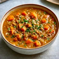 German Lentil Soup with Ham