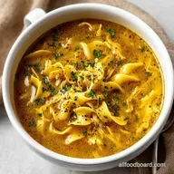 Best Homemade Chicken Noodle Soup From Scratch with Garlic and Herbs