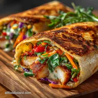 Rainbow Hummus Veggie Wrap My GoTo Quick Lunch