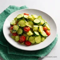 Italian Tomato Cucumber Salad Sunshine on a Plate