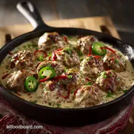 Juicy Meatballs in Jalapeno Cream Sauce - The Ultimate Comfort Dish