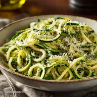 18Minute Keto Garlic Parmesan Zucchini Noodles Pasta Recipe